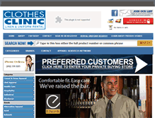 Tablet Screenshot of clothesclinic.com